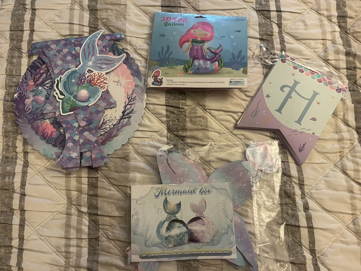 Mermaid party supplies 🧡