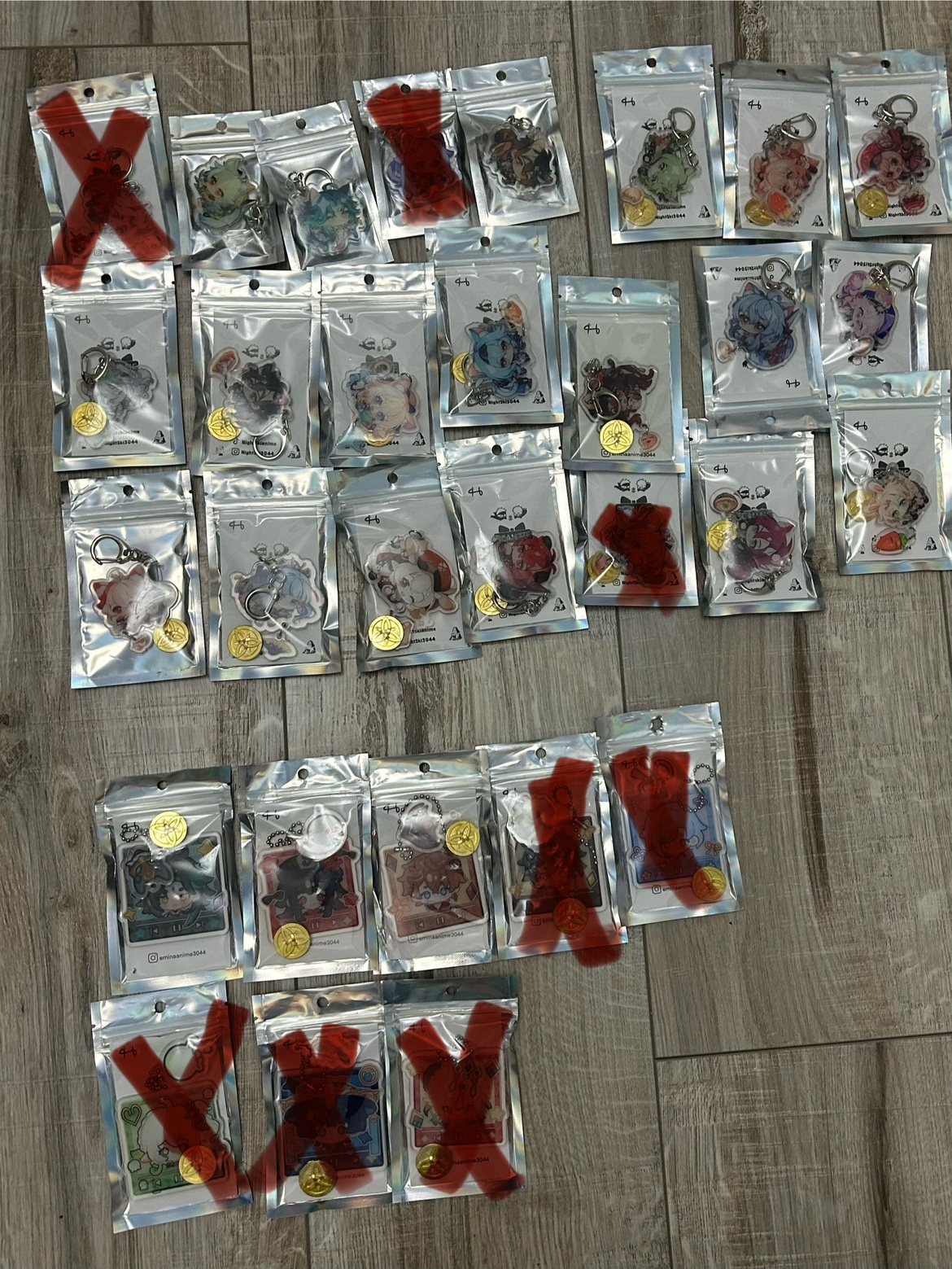 Genshin impact keychain collection