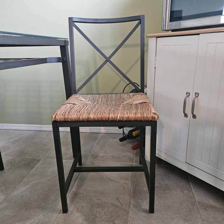 Glass & Metal Dining Room Table - photo 5