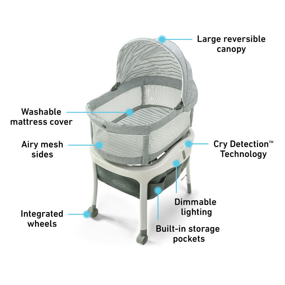 Graco Sense2Snooze Bassinet with Cry Detection - photo 4