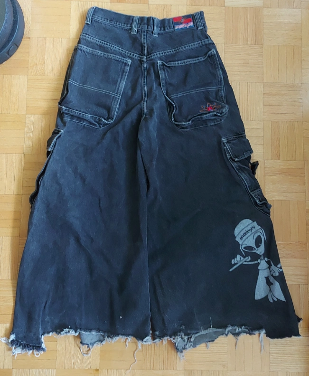 Snakeyes JNCO style pants wide leg Raver Goth Alternative Unisex - photo 2