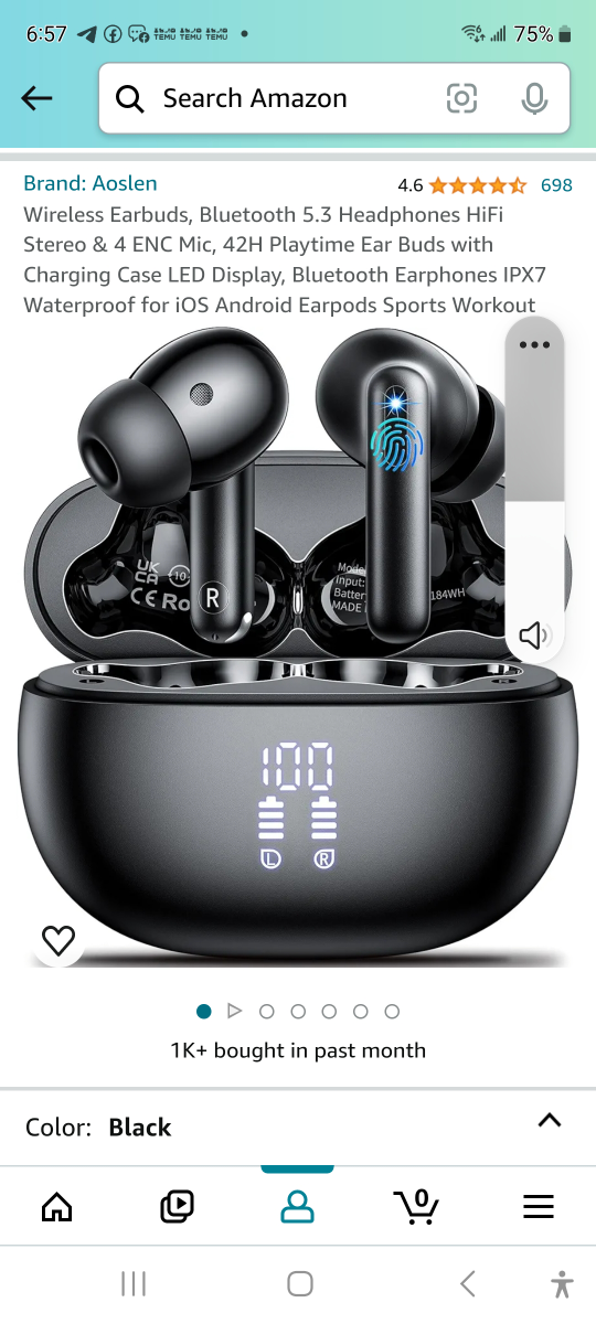 Brand new wireless earbuds bluetooth with Charging case.