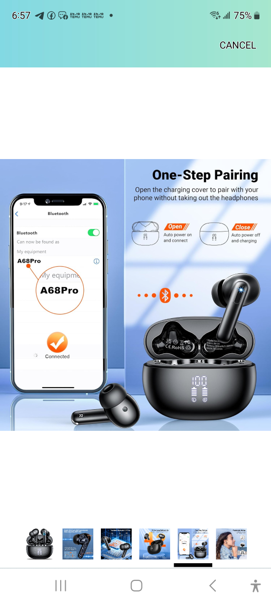 Brand new wireless earbuds bluetooth with Charging case. - photo 5