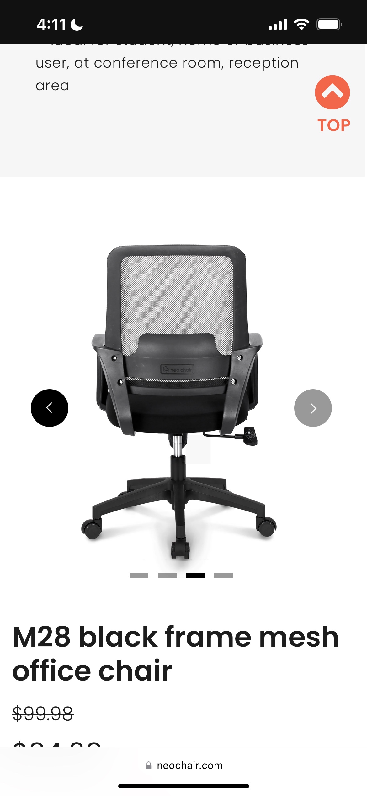 Neochair MB5 Black Office Chair - photo 3
