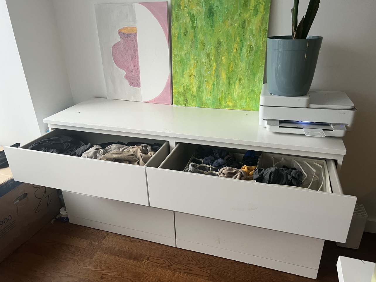 6-drawer dresser, white, 63x30 3/4 "