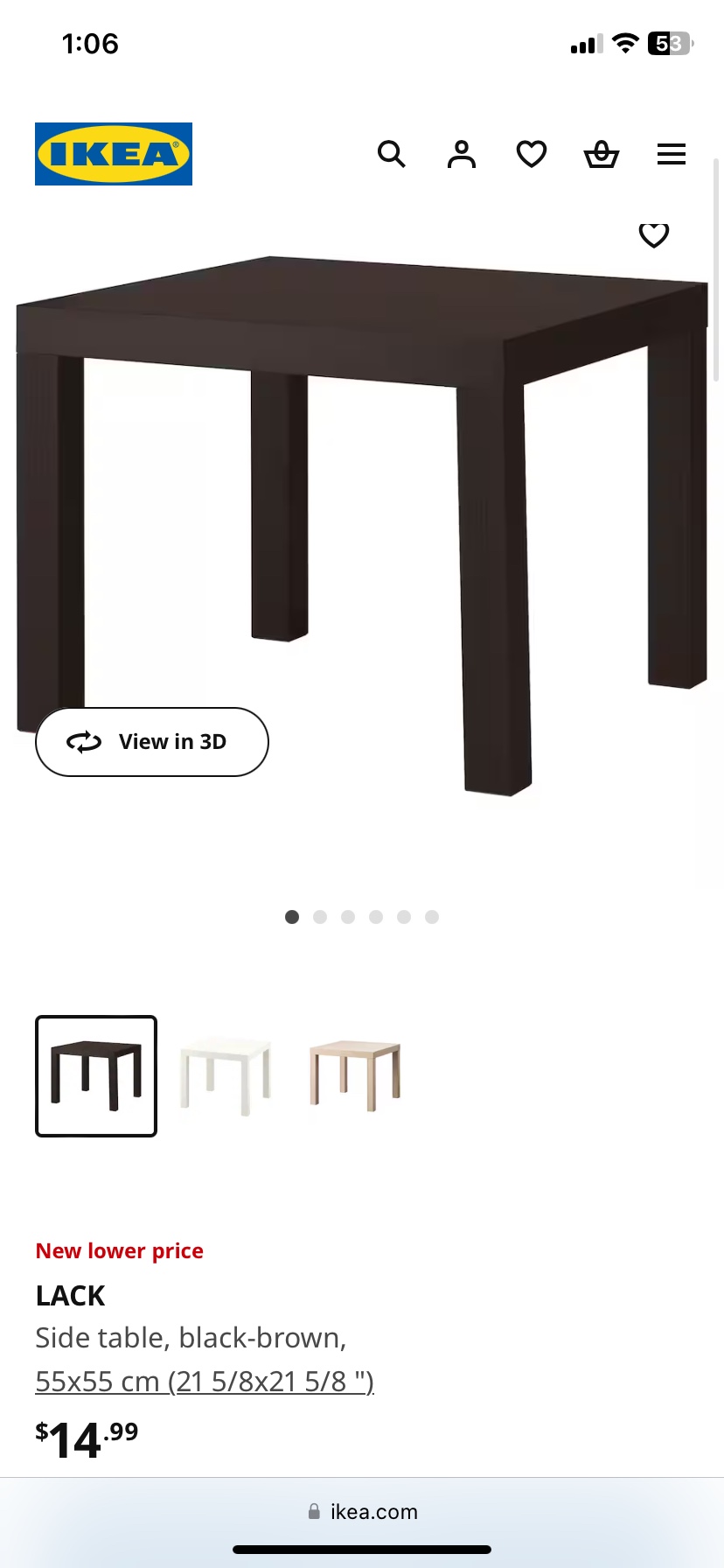 IKEA side table*2 - photo 2