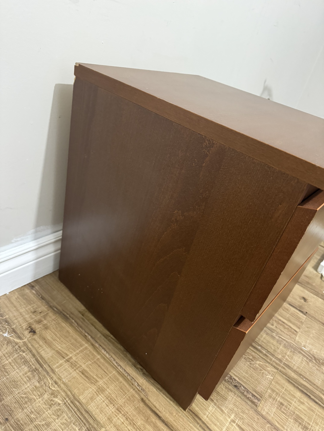 Brown ikea malm side table $50 - photo 3