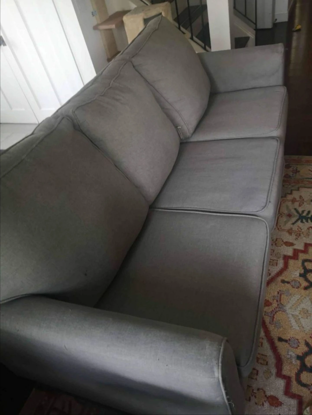grey sofa couch - photo 3