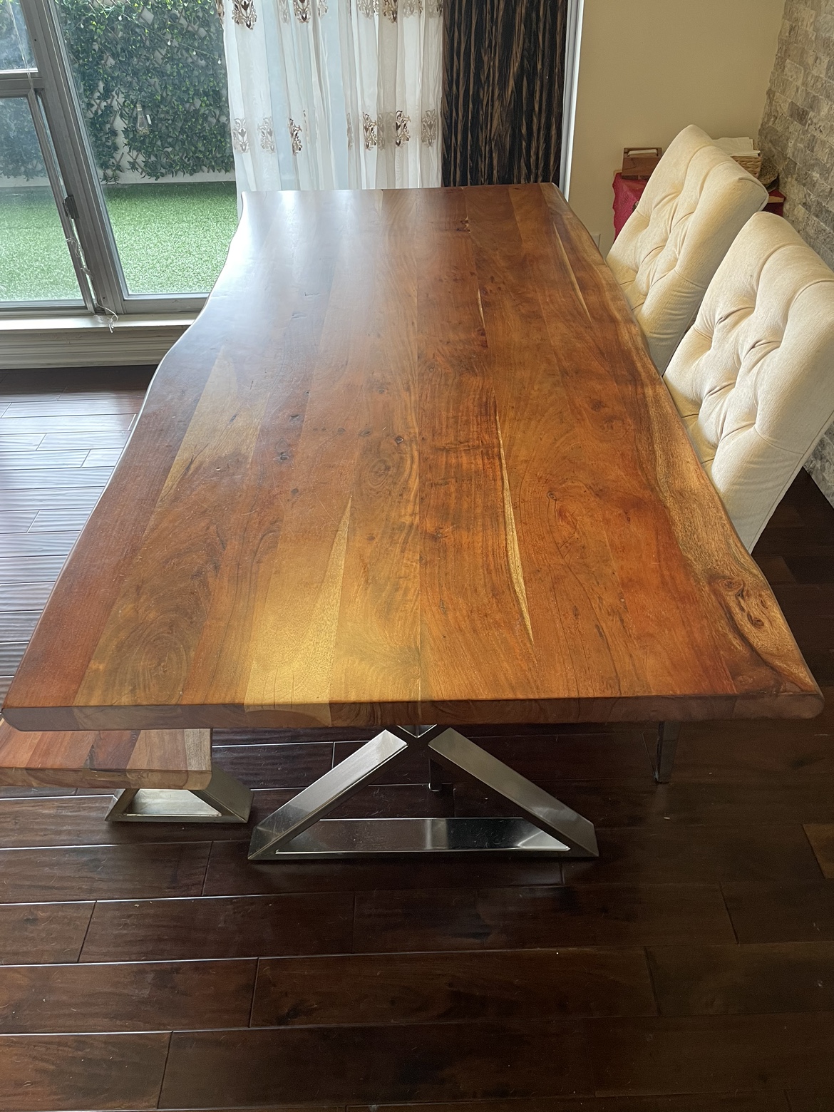 Dinning Table with Bench and Chair - photo 5