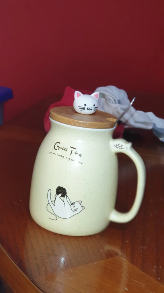 good time :kitty mugs with lids and spoons - photo 3