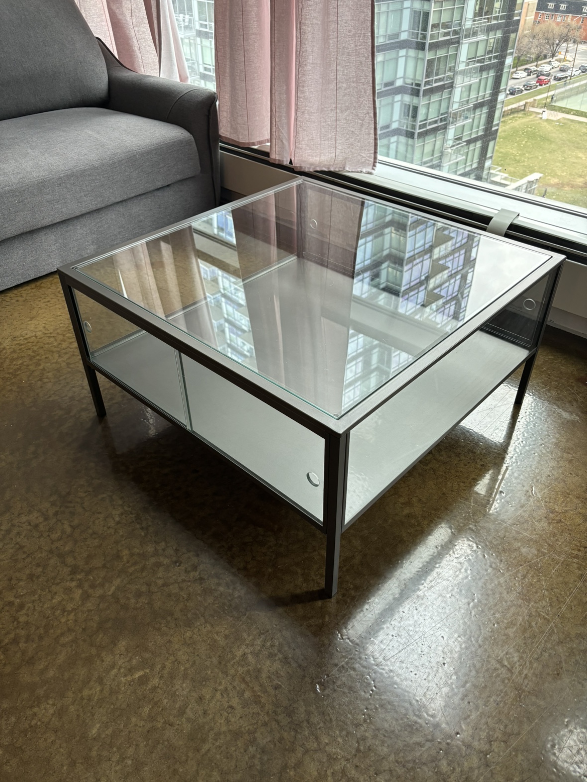 Square, Glass Coffee Table - photo 2