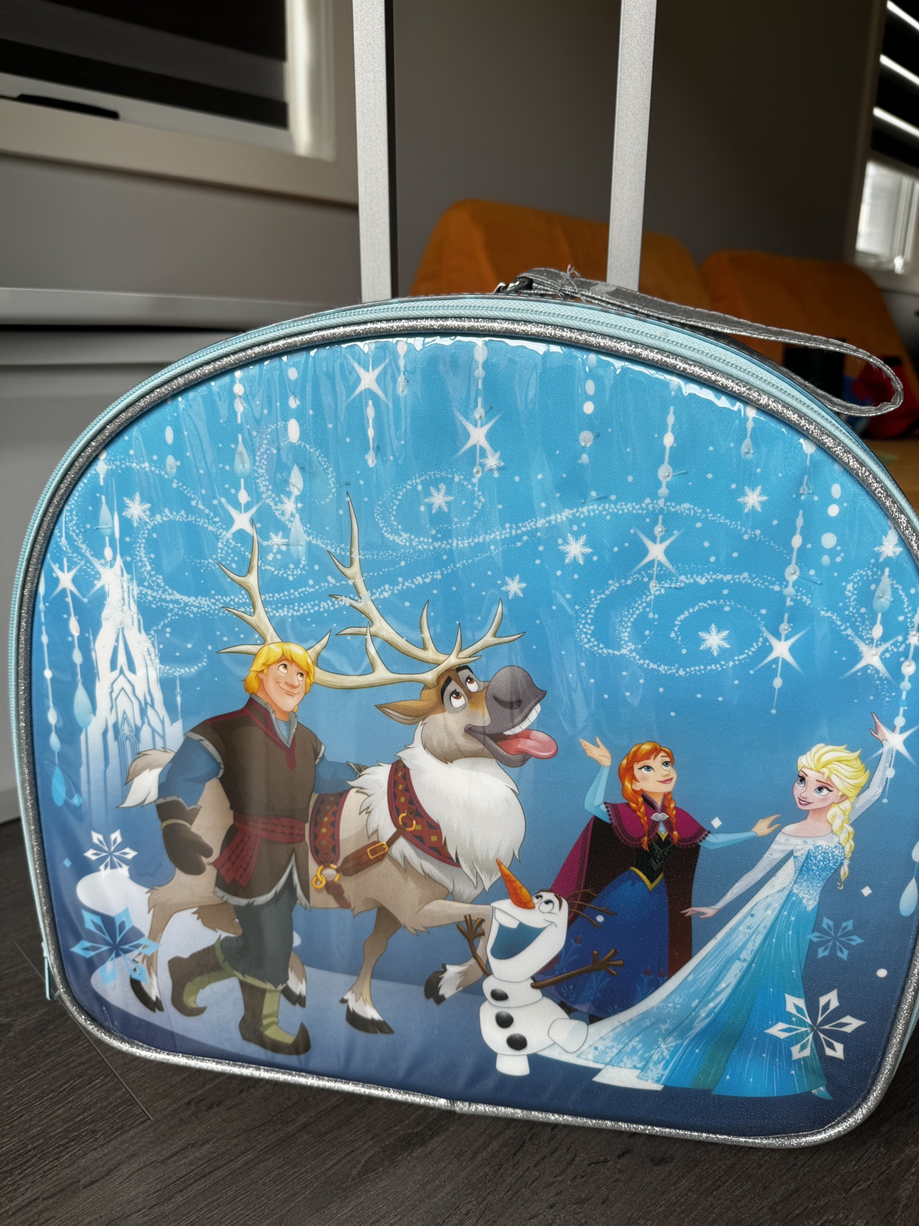 Disney store original kids Frozen luggage thumbnail