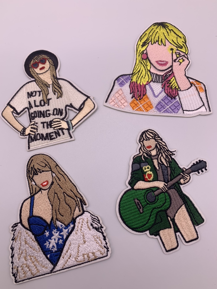 Taylor Swift patches - embroidered (4 patches)