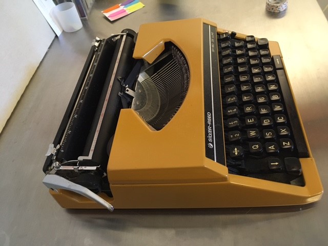 Vintage Typewriter - Orange