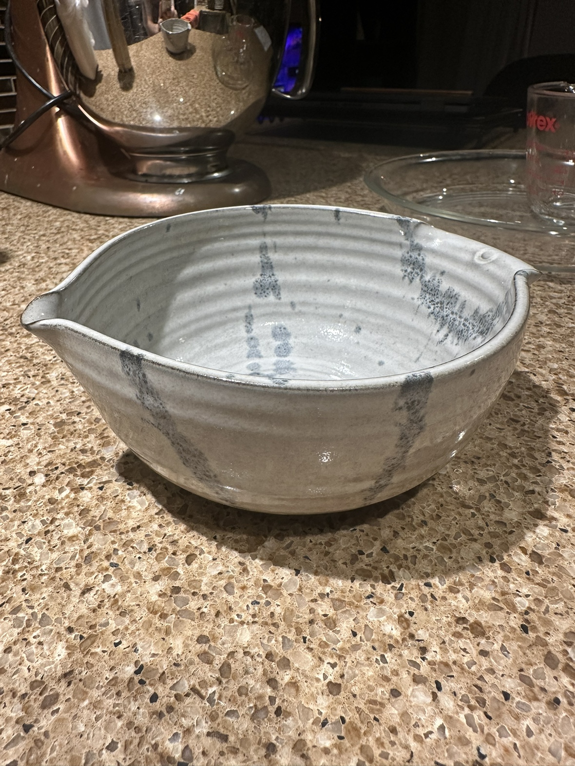 Handmade artisan pottery bowl thumbnail