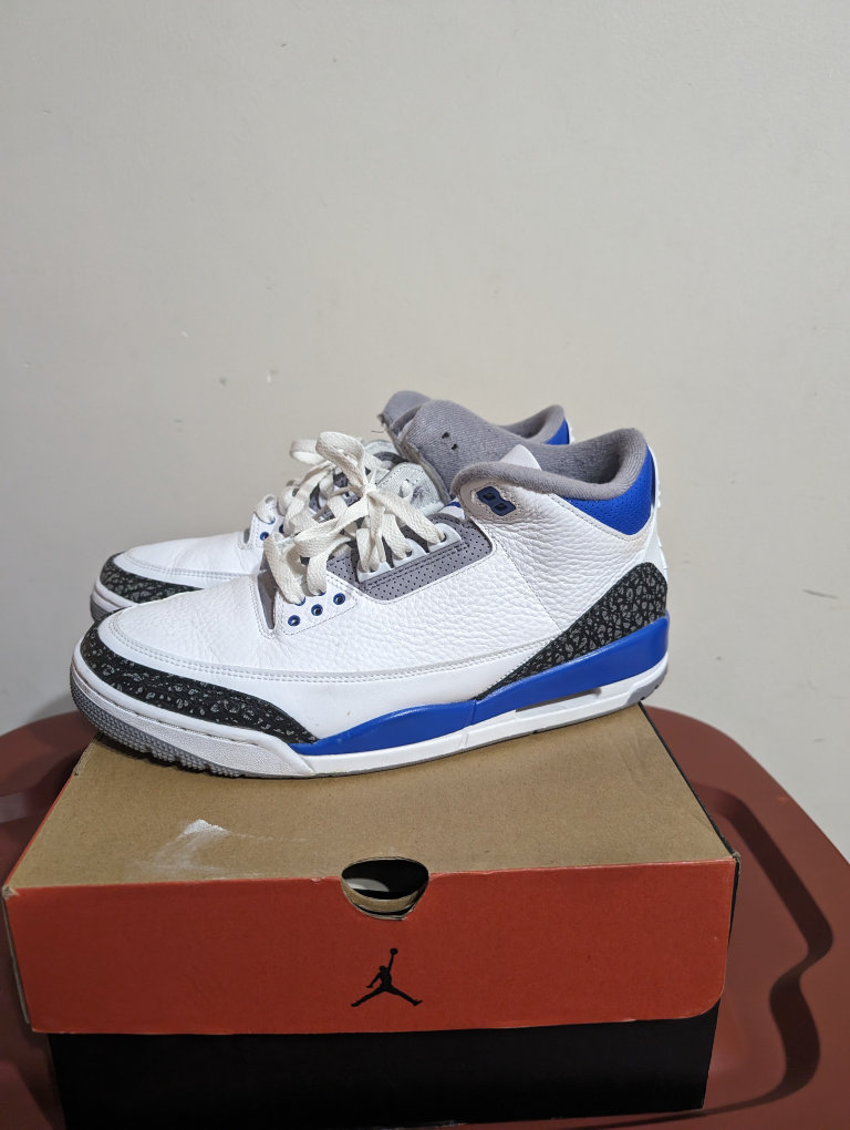 air Jordan 3 racer blue - photo 4