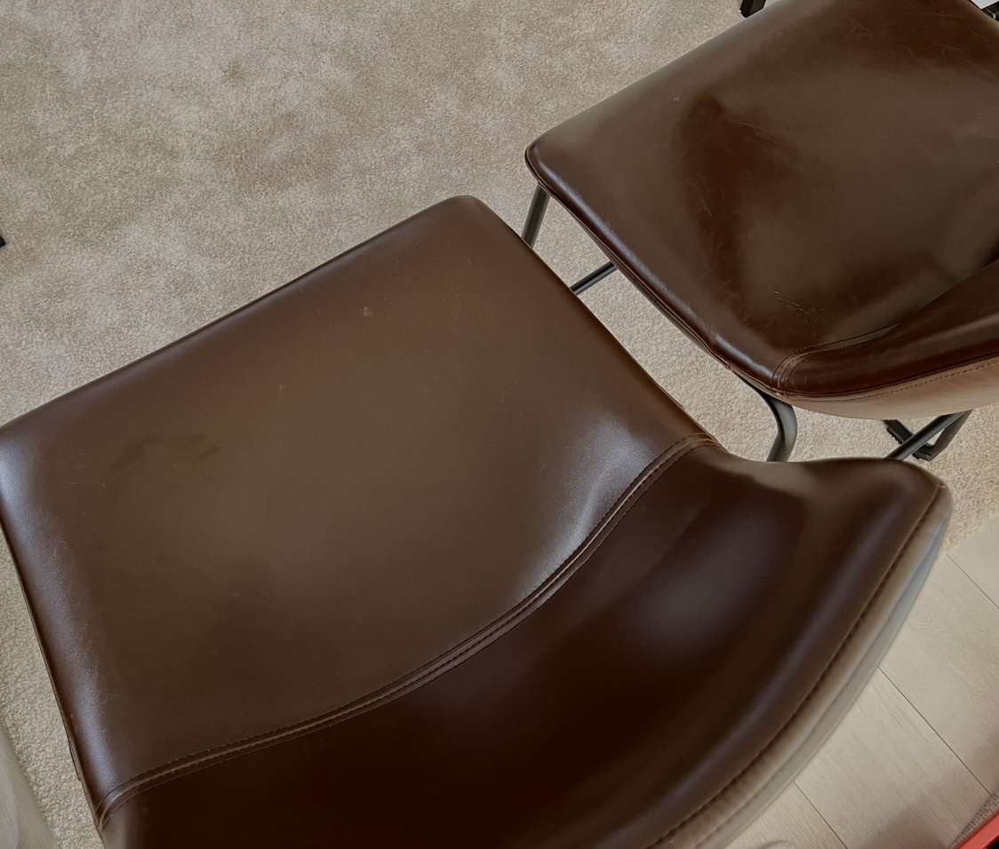 chic leather bar stools-moving out, Pet-Free &  Non-Smoking Home image indicator(2)