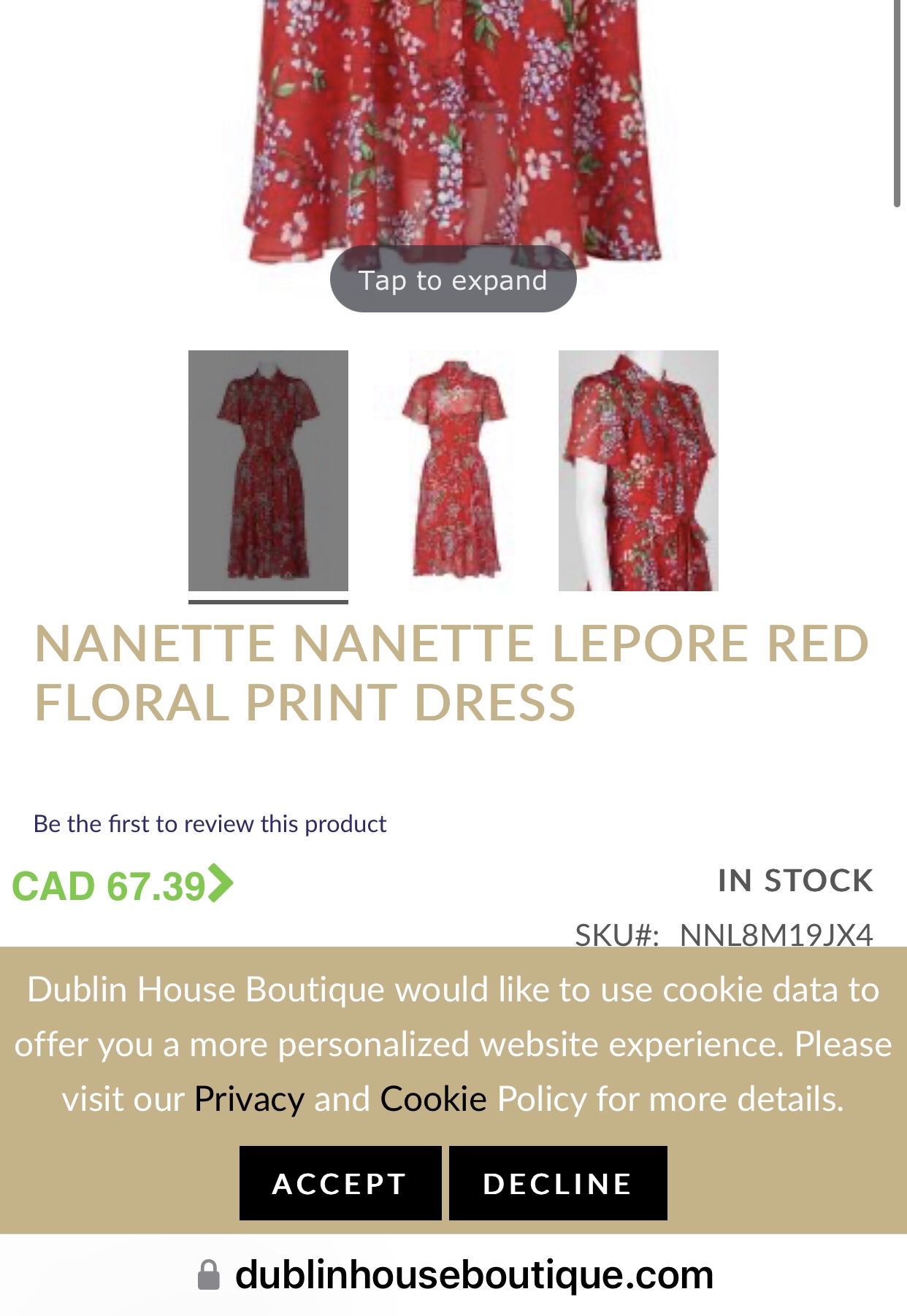 Summer dress size 4 / like new image indicator(9)