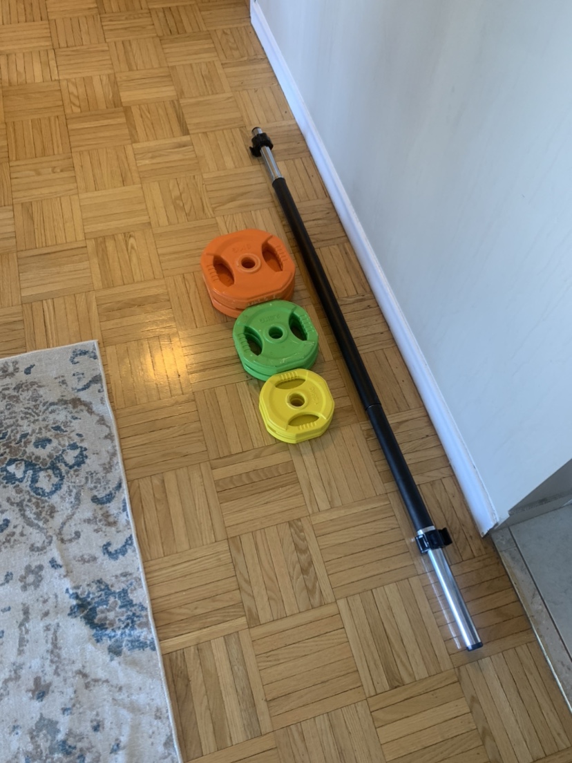 Stufio barbell and weights