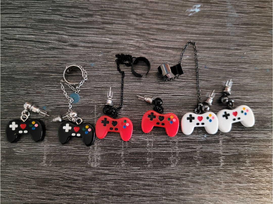 video game earrings