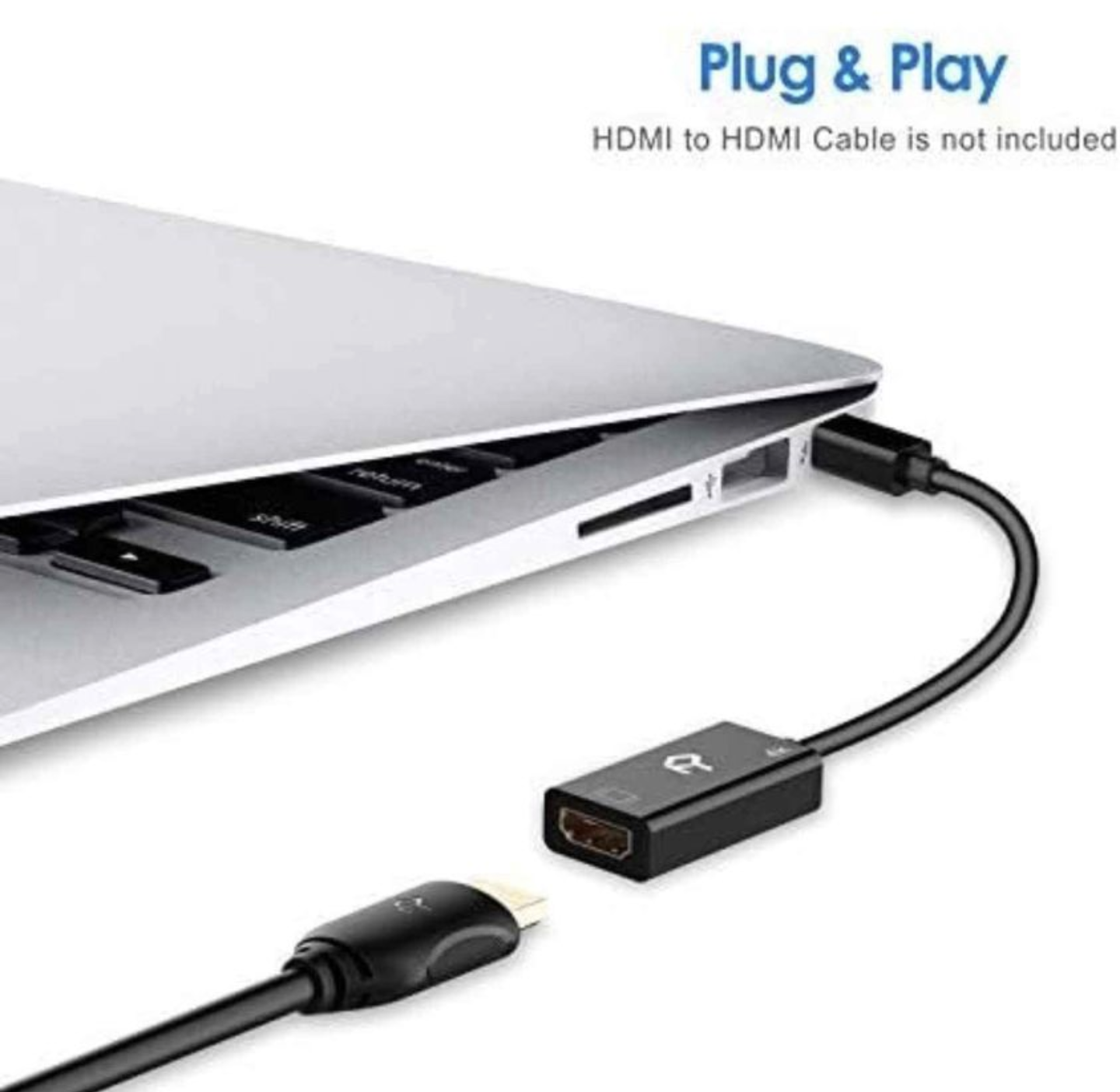 Mini DisplayPort to HDMI Adapter, 4K - Black - photo 2