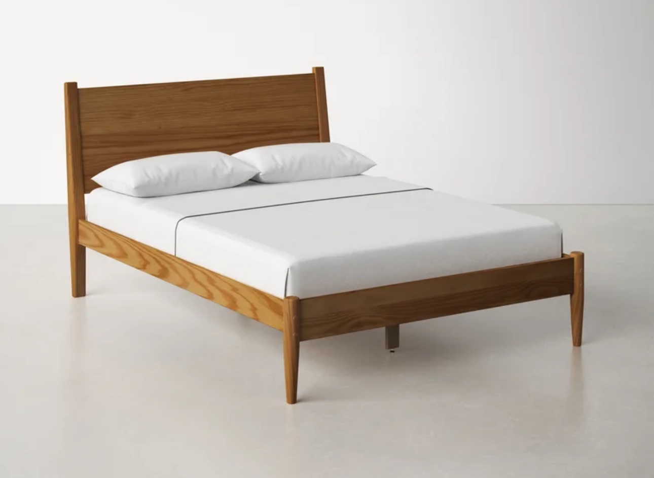 Mid-Century Modern Queen Platform Bed - photo 2