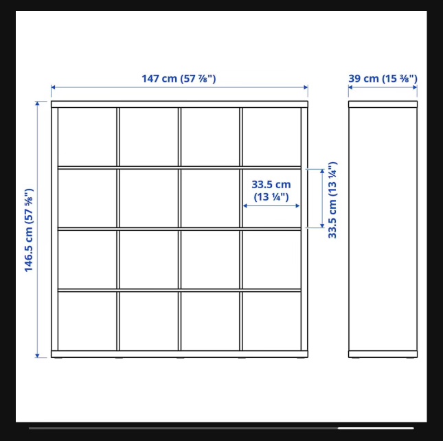 ✨ Ikea 4x4 Kallax High Gloss White - MOVING - photo 2