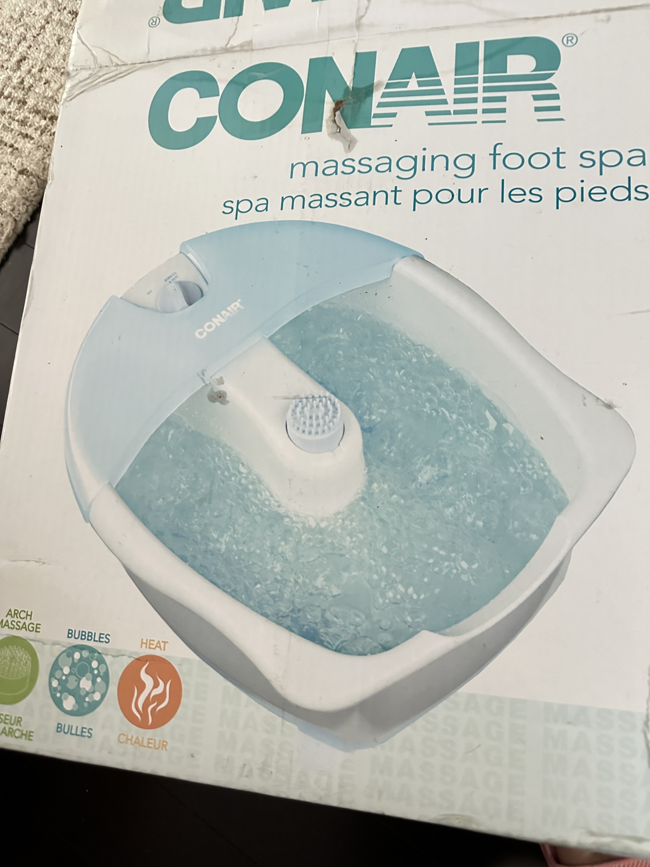 Conair massaging foot spa thumbnail