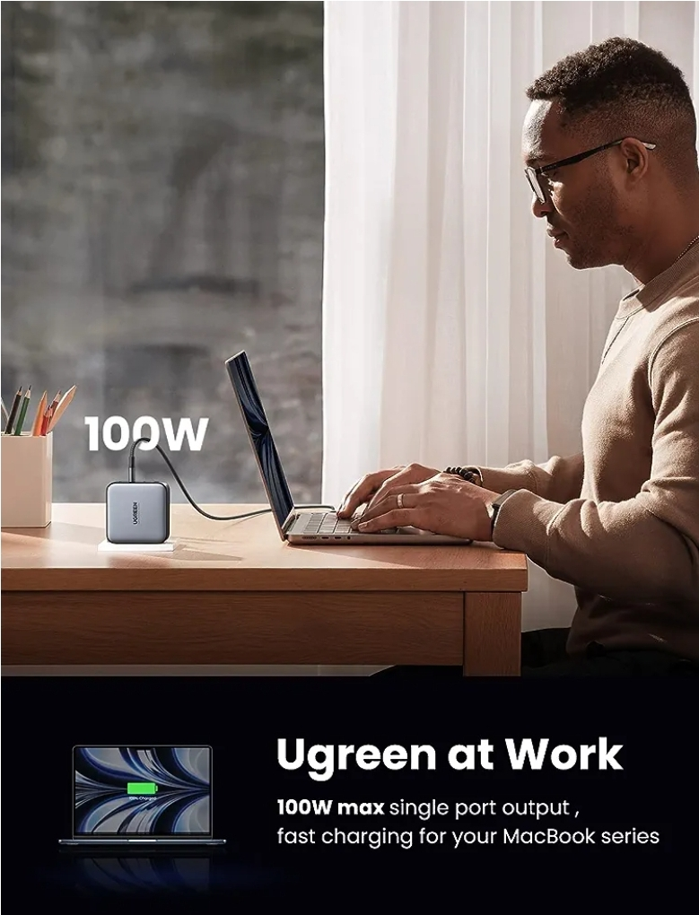 UGREEN Nexode 100W USB C 4 port charger. - photo 2