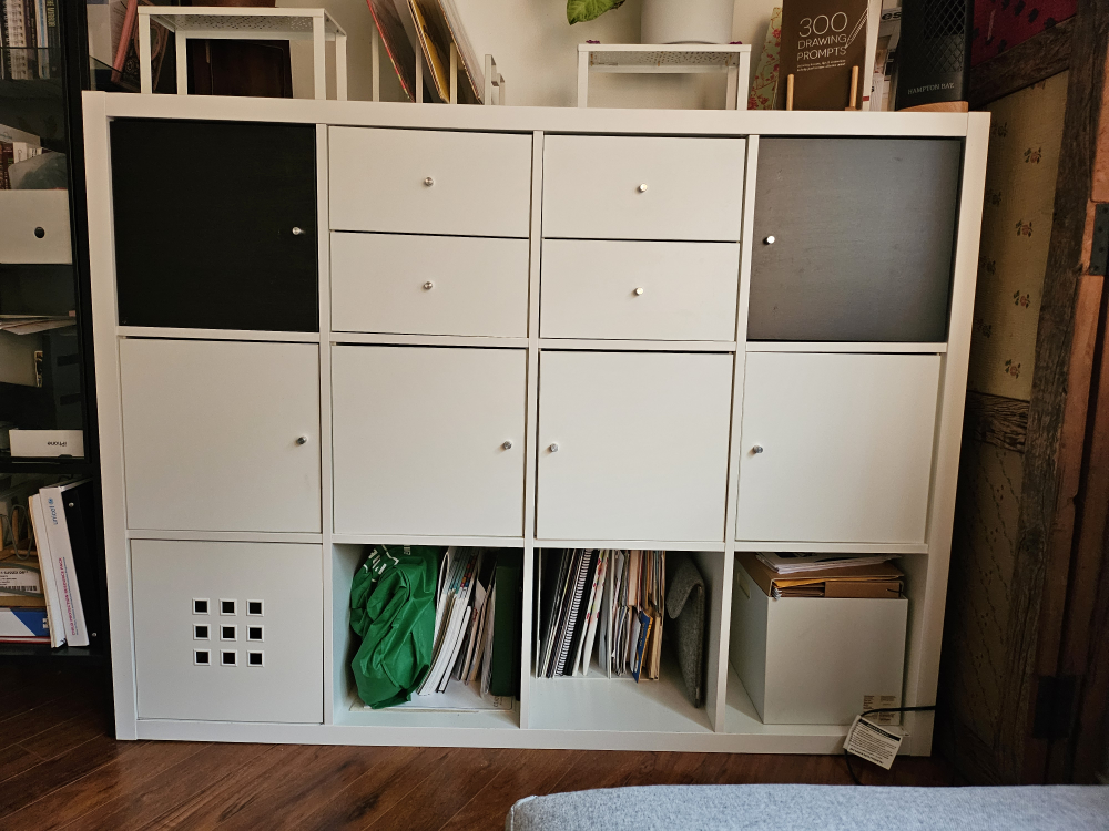Ikea Kallax with drawers and doors. image indicator(2)
