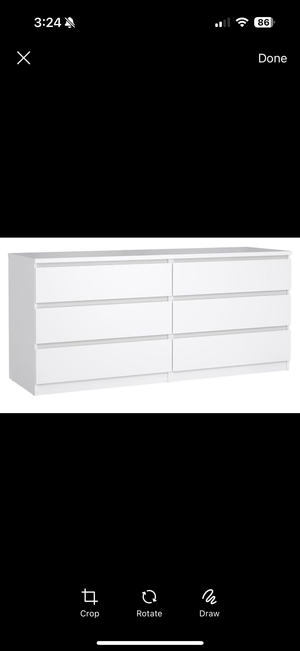 6 Drawer Double Dresser