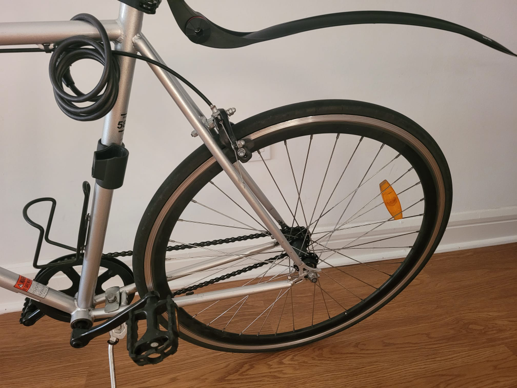 Hiland Urban City Commuter Bicycle, silver and brown - photo 5