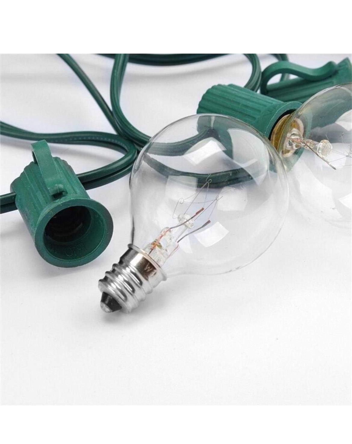 New Clear Globe G40 Bulbs Replacement Screw Base Light Bulbs image indicator(3)