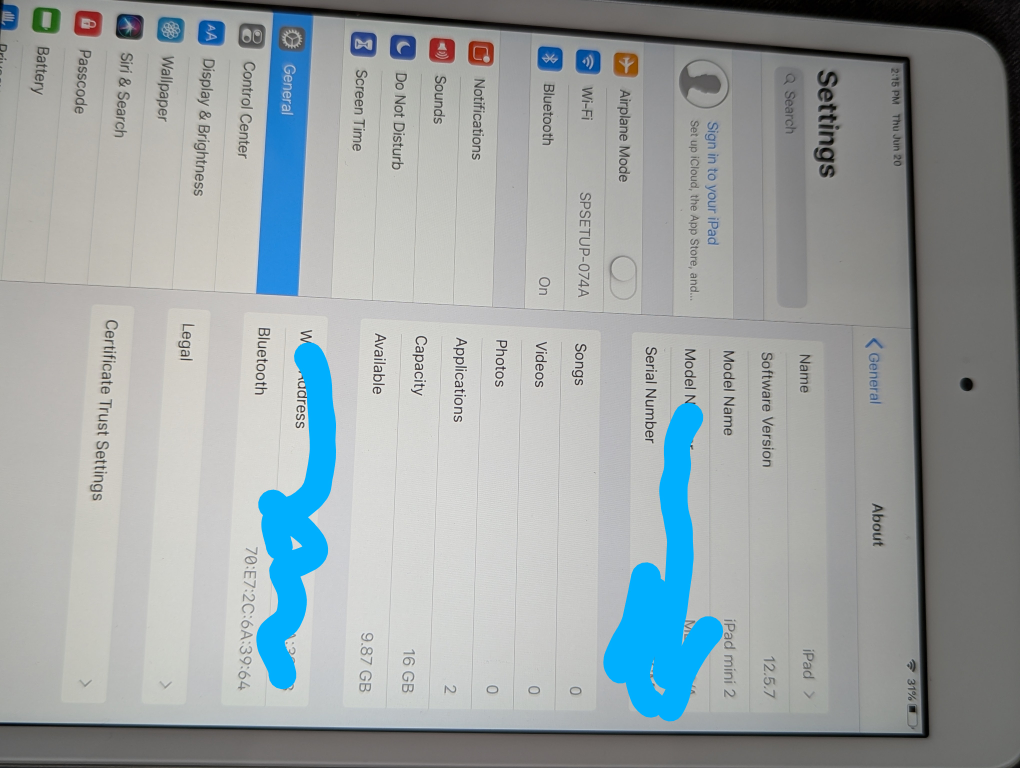 I Pad mini 2