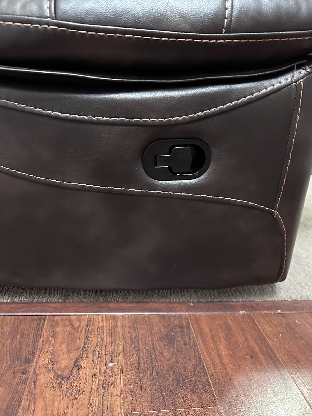 Leather sofa recliner - photo 5