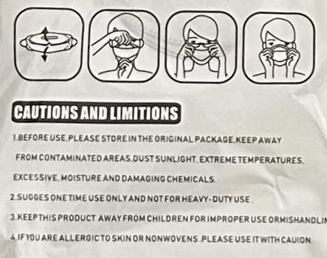 10 disposable masks (five colours) image indicator(10)