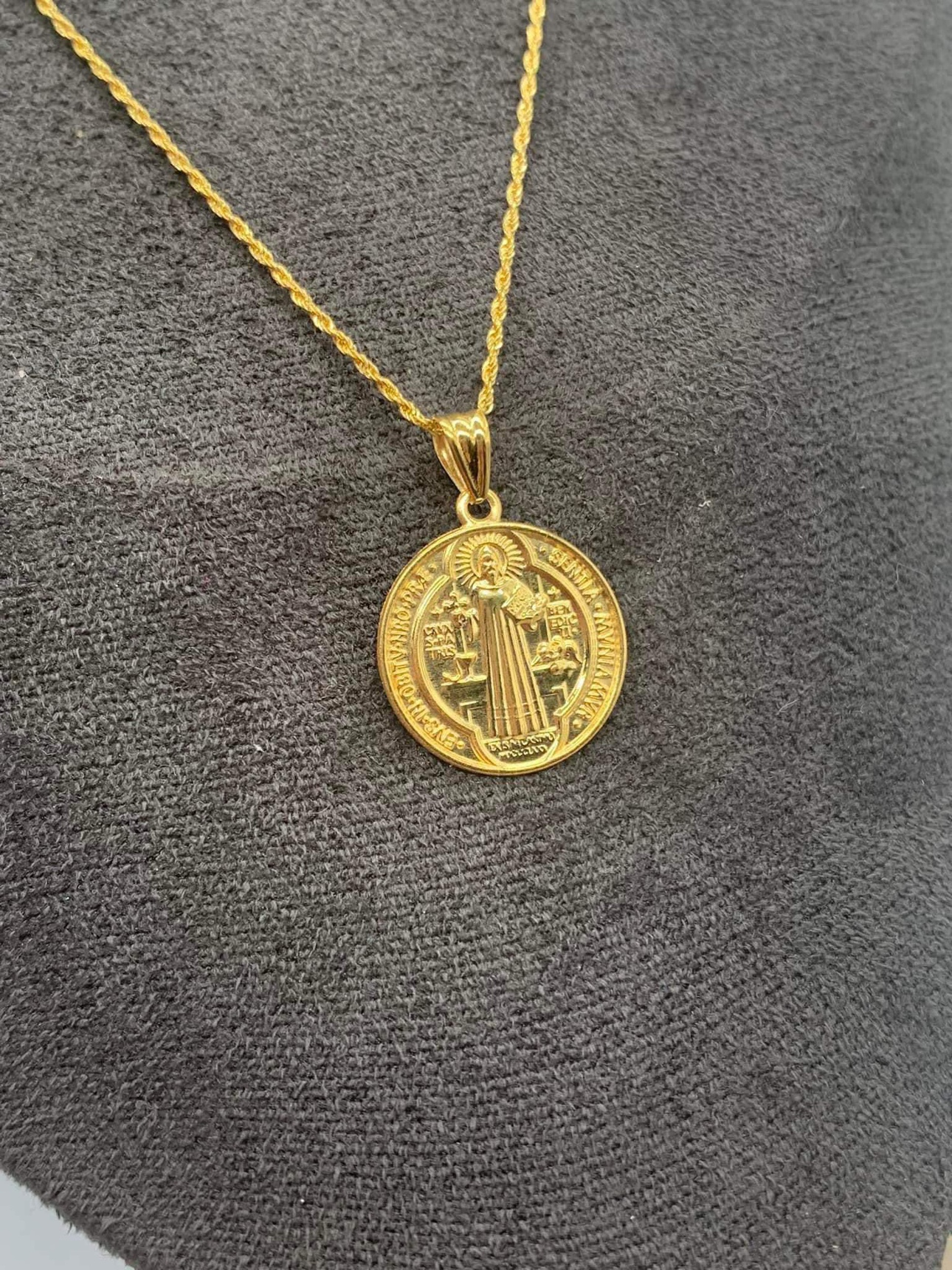 18k St. Benedict Necklace