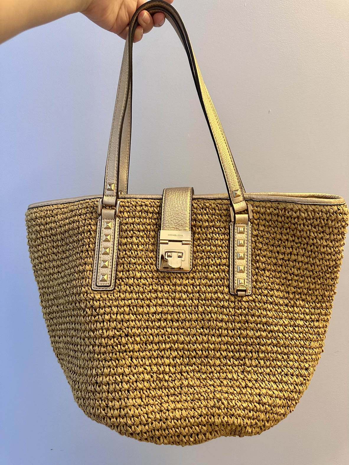 Michael Kors Raffia tote bag