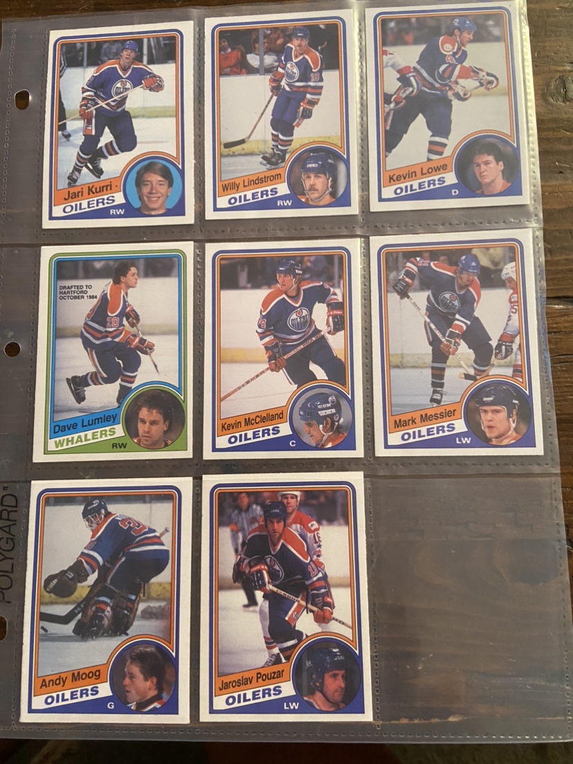 1984 Edmonton Oilers Opee Chee hockey cards - photo 2