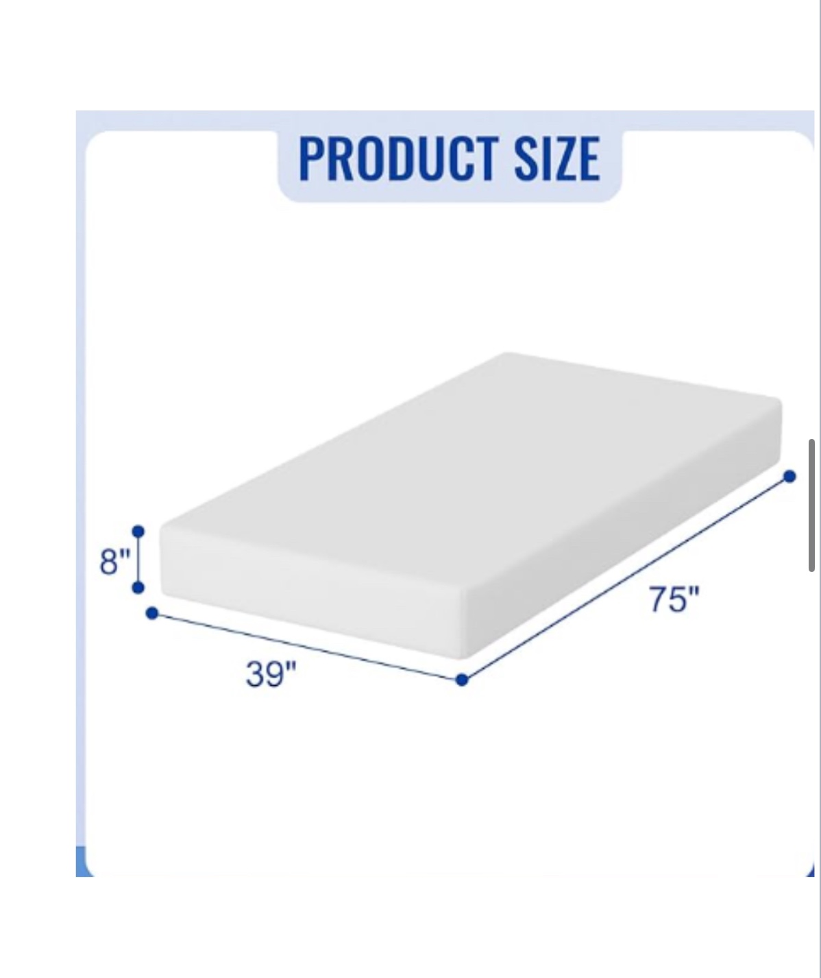 twin mattress gel memory foam - photo 2