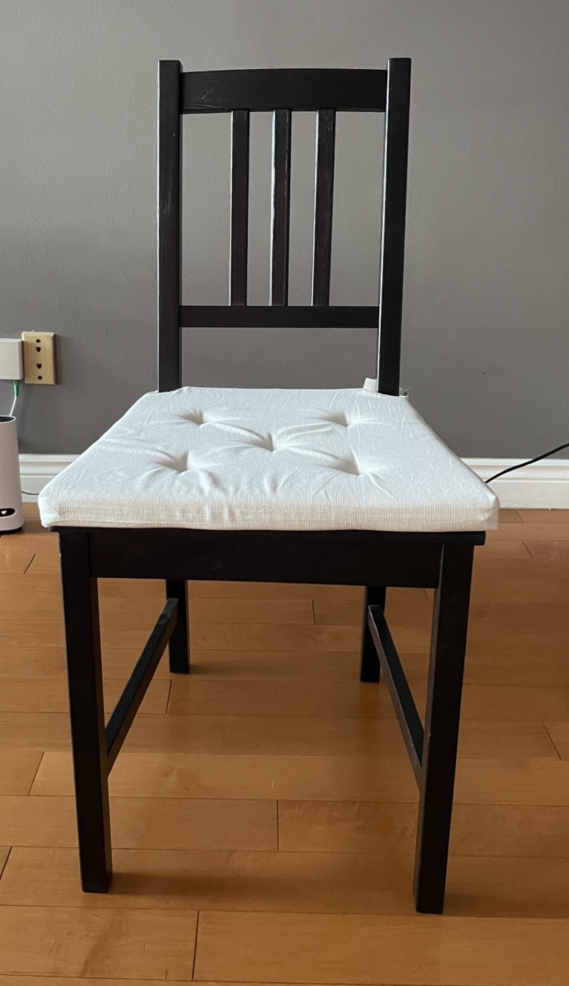 IKEA chairs with cushions thumbnail
