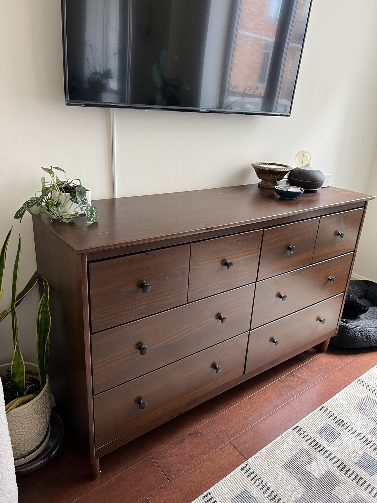 6 Drawer Wood Dresser
