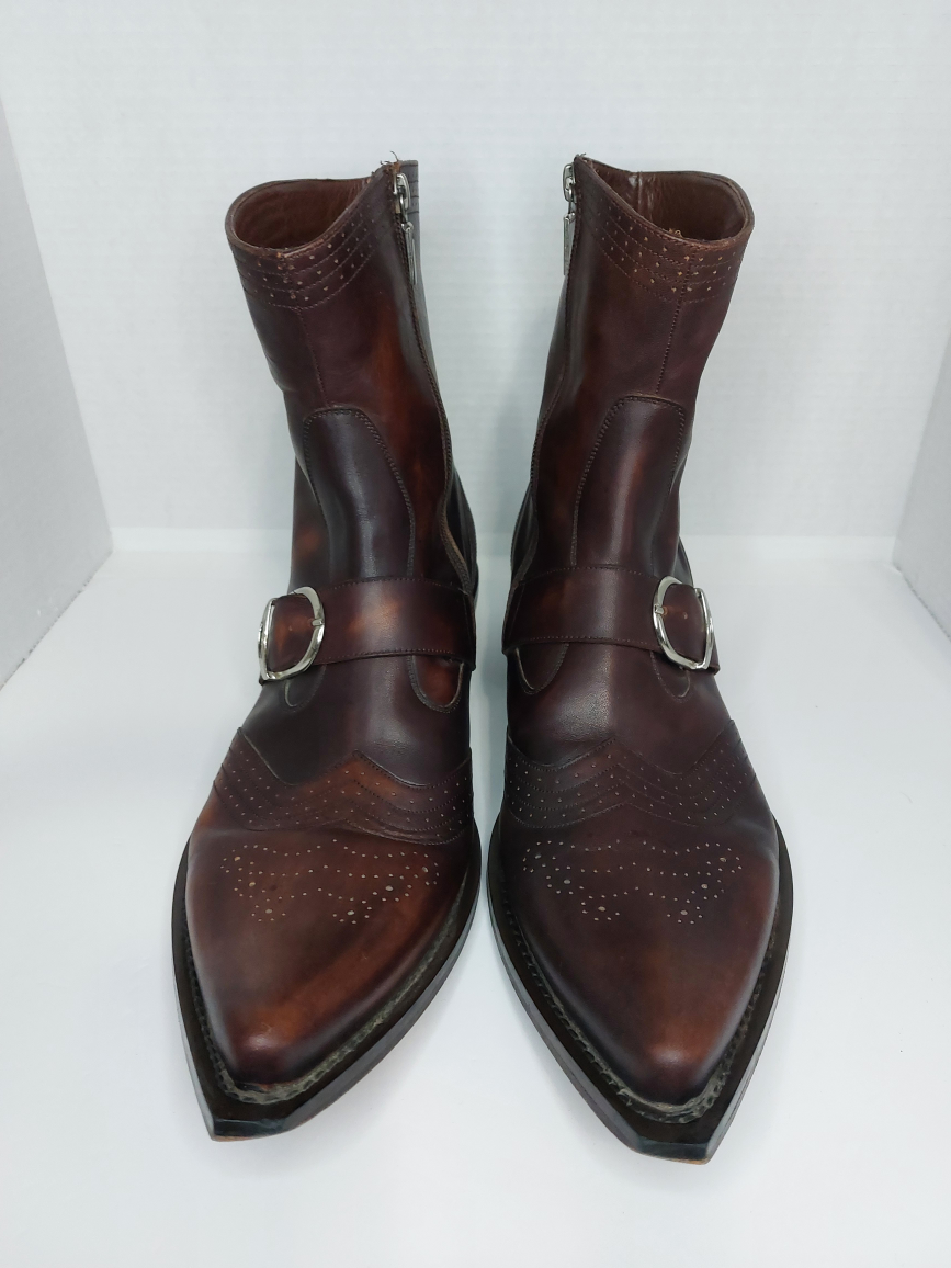 Leather Western Cowboy Style Men's Boots