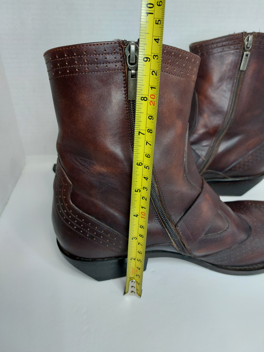 Leather Western Cowboy Style Men's Boots - photo 4