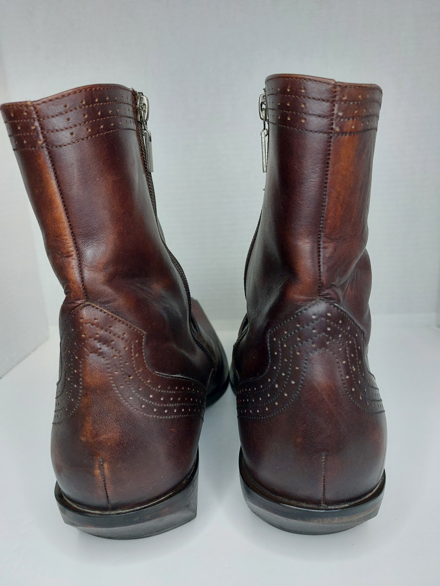 Leather Western Cowboy Style Men's Boots - photo 5
