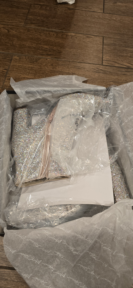 Betsy Johnson rhinestone boots 8.5 - photo 4