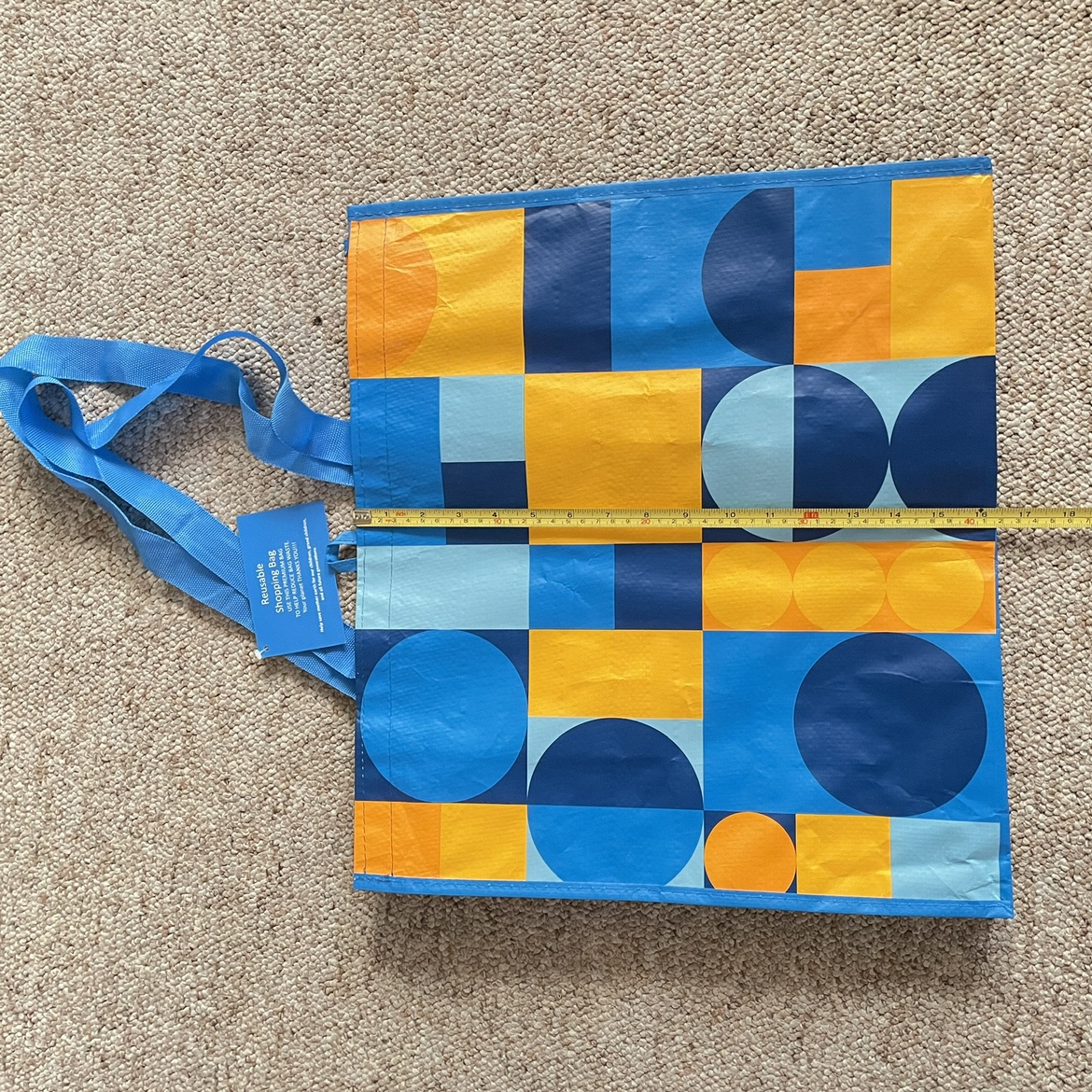 🧡2 Reusable Large Shopping Bag - photo 2