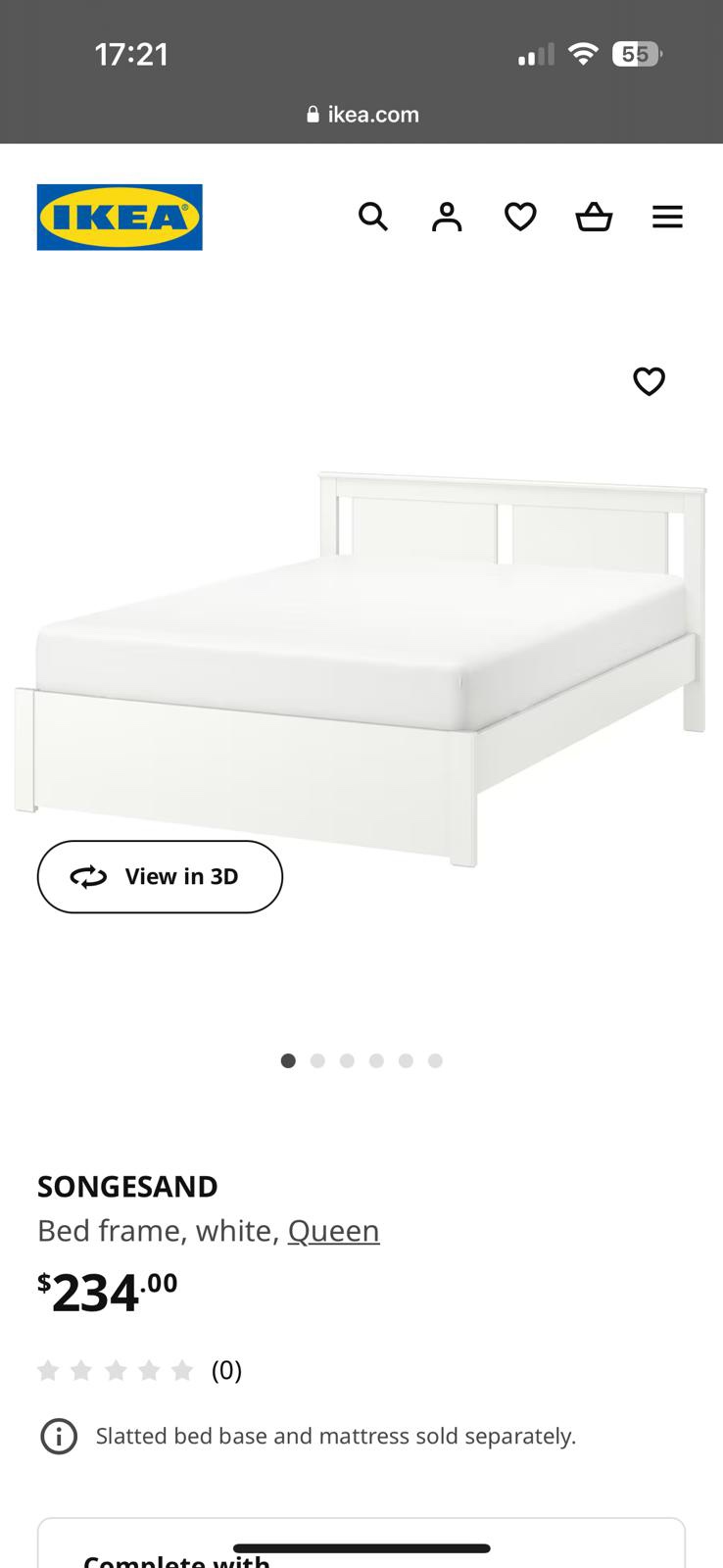 White Queen Bed Frame