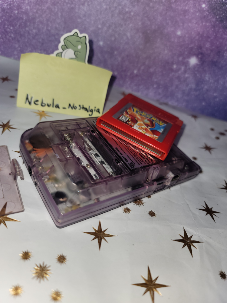 Nintendo Game Boy Pocket Purple Atomic , Pokémon Red -Case - photo 4