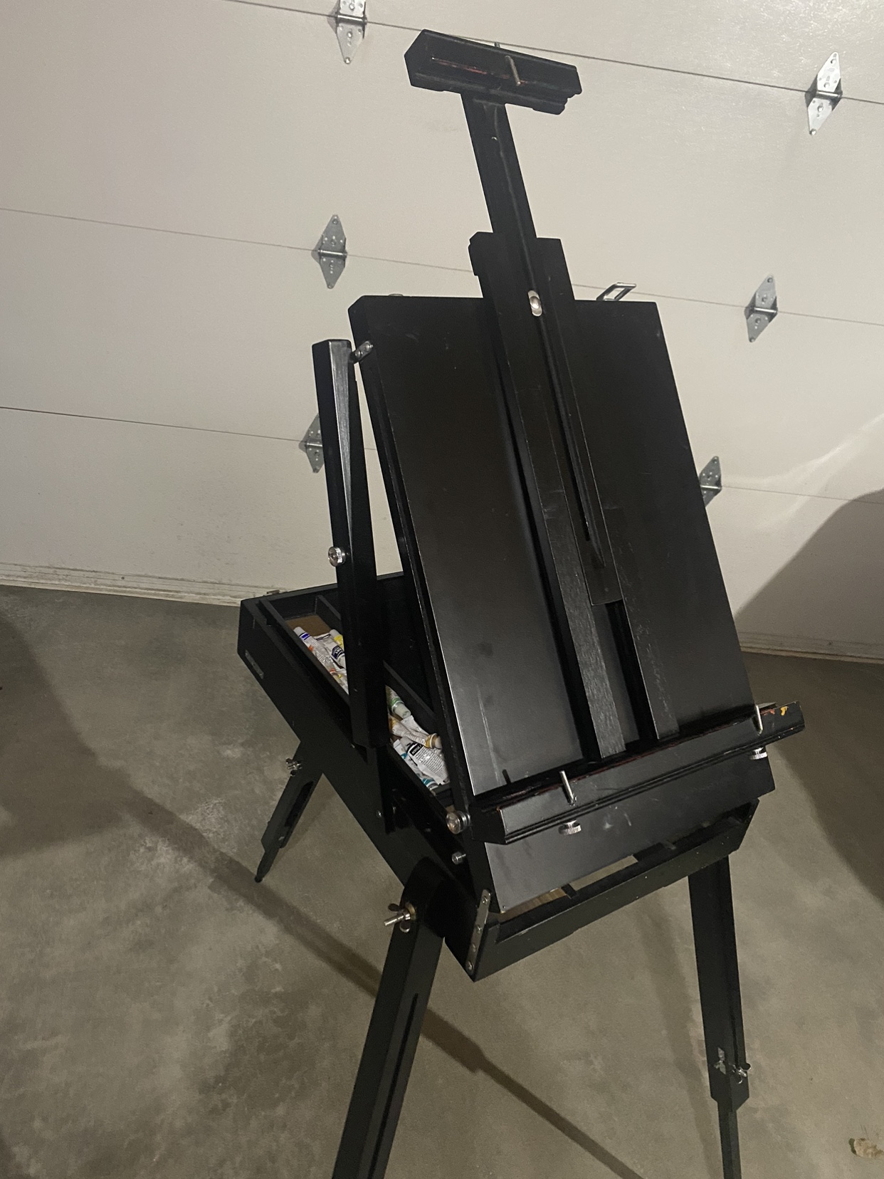 Portable Wooden French Box Paint Easel Dark Brown - photo 3